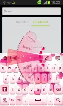 粉红色的爱键盘截图