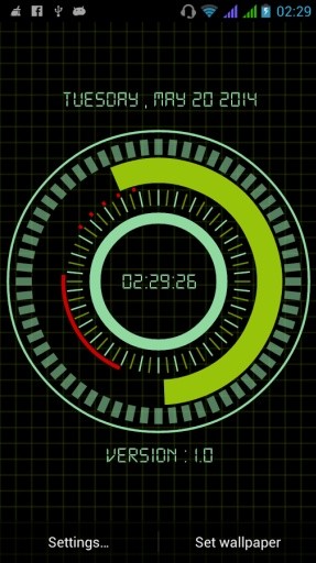 Animated Digital Clock Free截图5