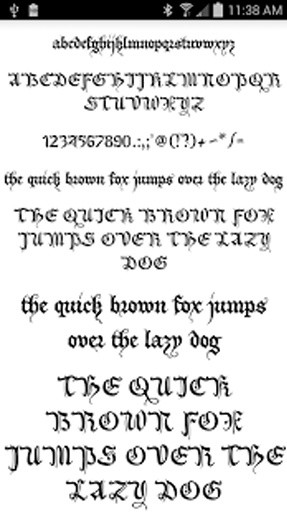Fonts for FlipFont 50 Gothic截图1