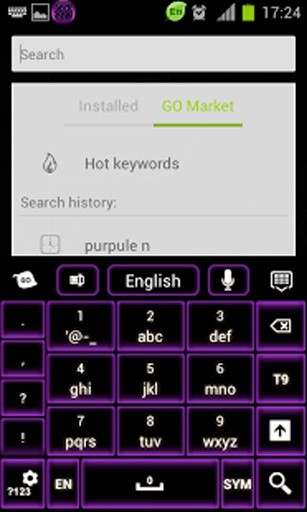 紫色霓虹灯键盘截图5
