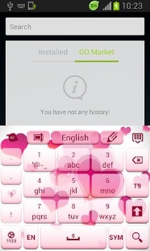 粉红色的爱键盘截图