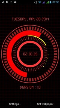 Animated Digital Clock Free截图