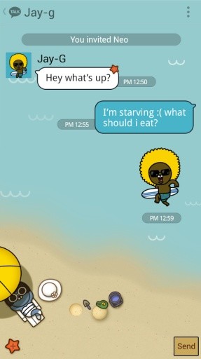 SUMMER STORY - KAKAOTALK THEME截图2