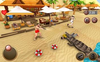 Beach Crocodile Simulator 2019  City Revenge截图5