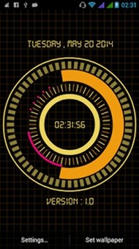 Animated Digital Clock Free截图