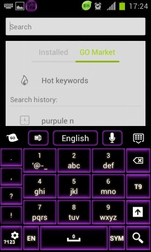 紫色霓虹灯键盘截图11