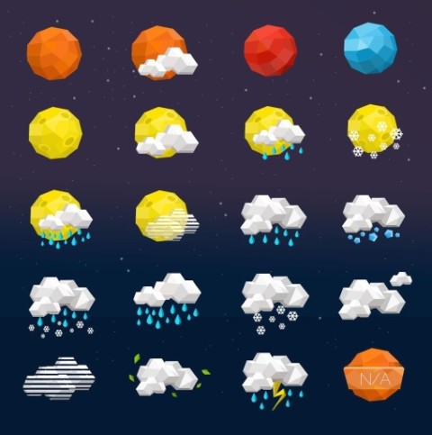 Star style weather iconset截图2