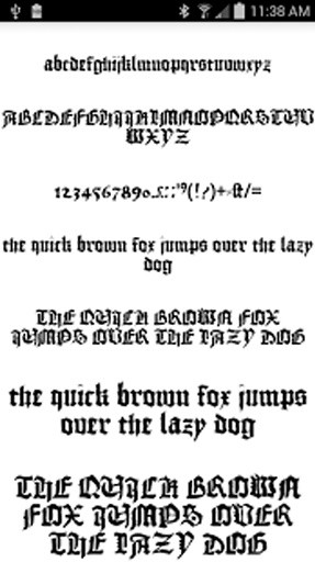 Fonts for FlipFont 50 Gothic截图2