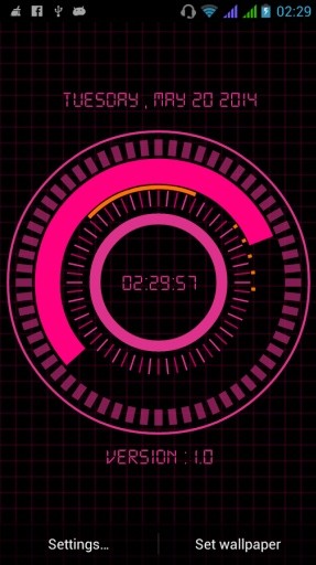 Animated Digital Clock Free截图7