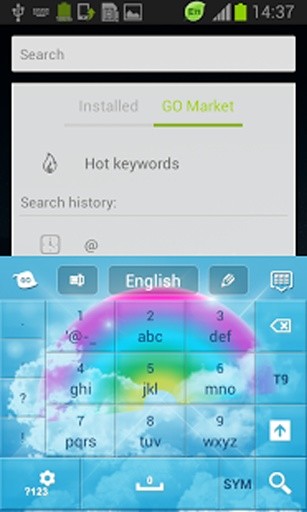 彩虹色GO键盘截图6