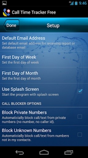 Call Time Tracker + Call Blocker Free截图4