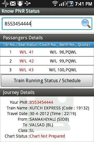 PNR and Indian Rail Enquiry截图5