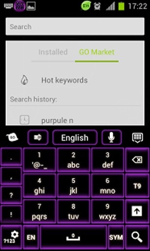 紫色霓虹灯键盘截图2
