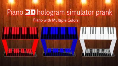 Piano hologram simulator prank截图2