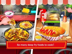 Street Food Deep Fried Foods Maker Cooking Games截图2