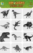 Dinosaurs Pixel Art  Sandbox Coloring截图3