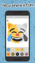 Color by numbers Emoji Pixel Art截图4