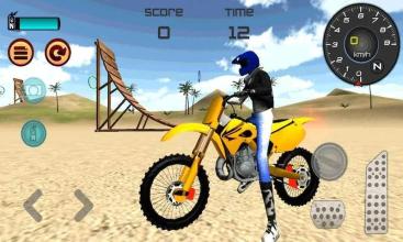 Motocross Beach Jumping - Bike Stund Racing截图4