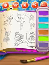 Fairy Princess Coloring Pages截图2