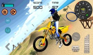 Motocross Beach Jumping - Bike Stund Racing截图2