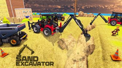 Sand Excavator Simulator Water Surface Crane截图2