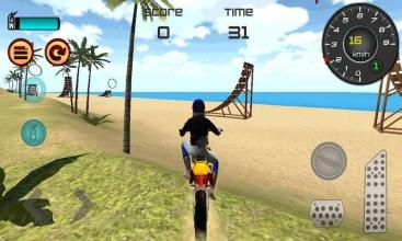 Motocross Beach Jumping - Bike Stund Racing截图1