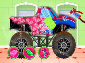 Monster Truck Cleanup Car Repair & Fix It Game截图4