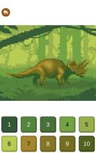 Dinosaurs Pixel Art  Sandbox Coloring截图4