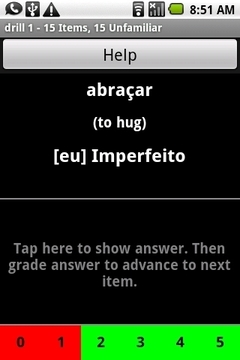 葡萄牙语动词练习器截图