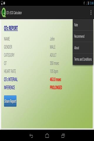 心电图间期计算器 QTc ECG Calculator截图2