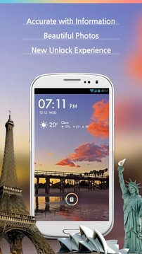 锁屏天气 Weather Locker HD截图