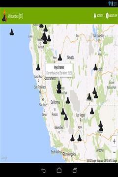 火山地图信息截图