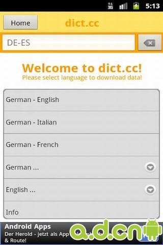 dict.cc+双语词典 免费版截图1