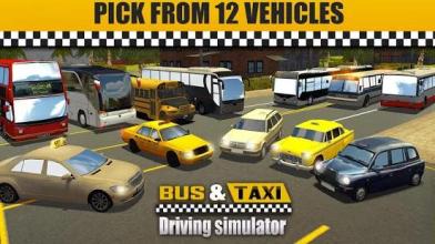 Bus & Taxi Driving Simulator截图1