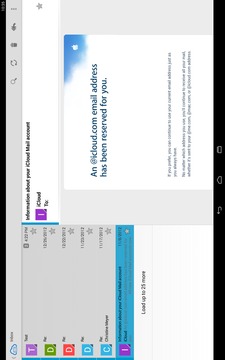 同步进行的iCloud邮件截图