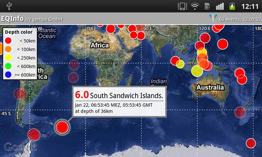 EQInfo - 全球地震信息截图1