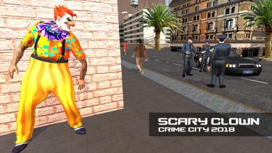 Scary Clown Attack Simulator 3D - Crime City 2018截图1