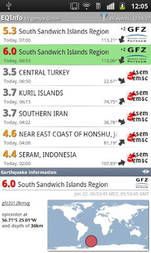 EQInfo - 全球地震信息截图
