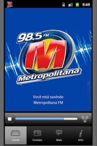 Metropolitana FM - 98,5 - SP截图1