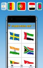 Flags Pixels Art – Flags Color By Numbers截图1