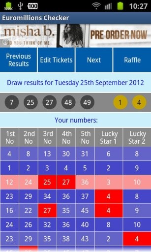 Euromillions Checker截图1