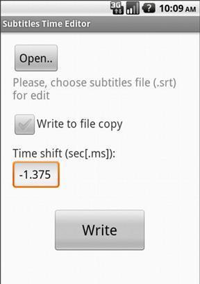 Subtitles Time Editor截图2