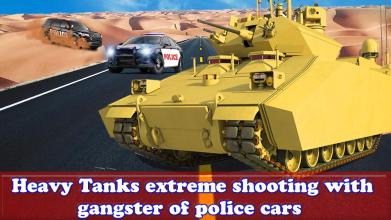 Tank Attacks Police Cars : Panzer War 2018截图3