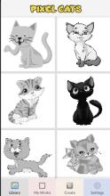 Pxl Art Cats  Clr By Numbr截图4