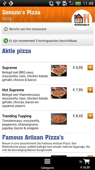 Thuisbezorgd.nl - Bestel eten截图6