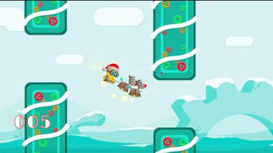 Santa clause Flapcat flying Games截图2