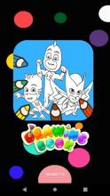 Hero PJ Coloring Mask Book截图5