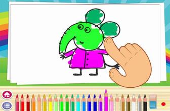 Coloring Peepa For Pig Paint Book截图3