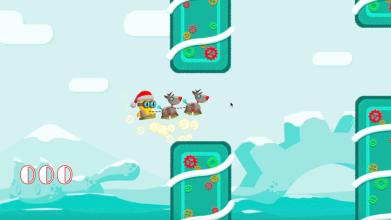 Santa clause Flapcat flying Games截图3