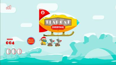 Santa clause Flapcat flying Games截图4